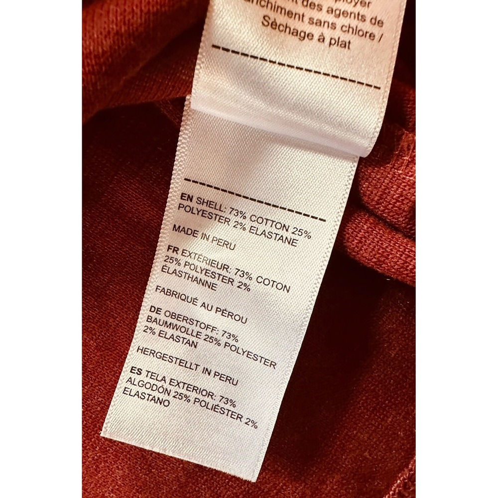 UNTUCKIT Sweater Mens Maroon Matthieu Pullover Henley Fleece Large - Picture 9 of 11
